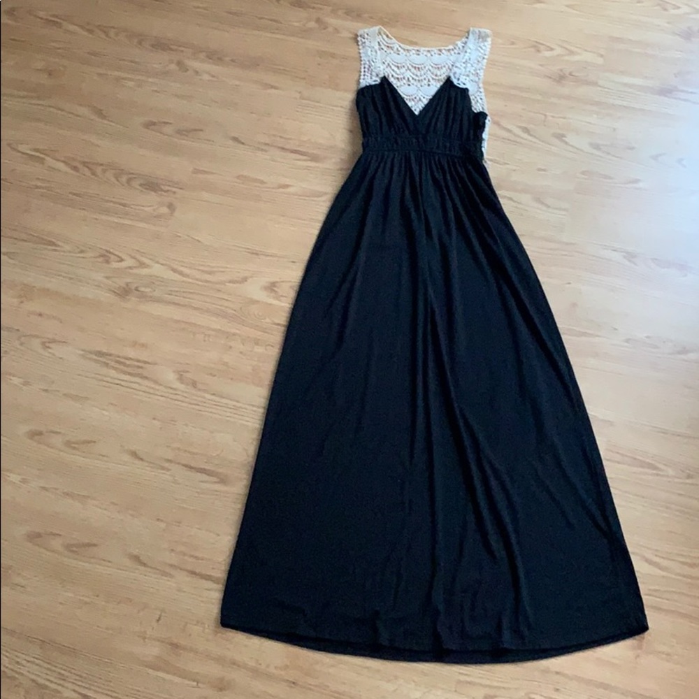 Black maxi dress